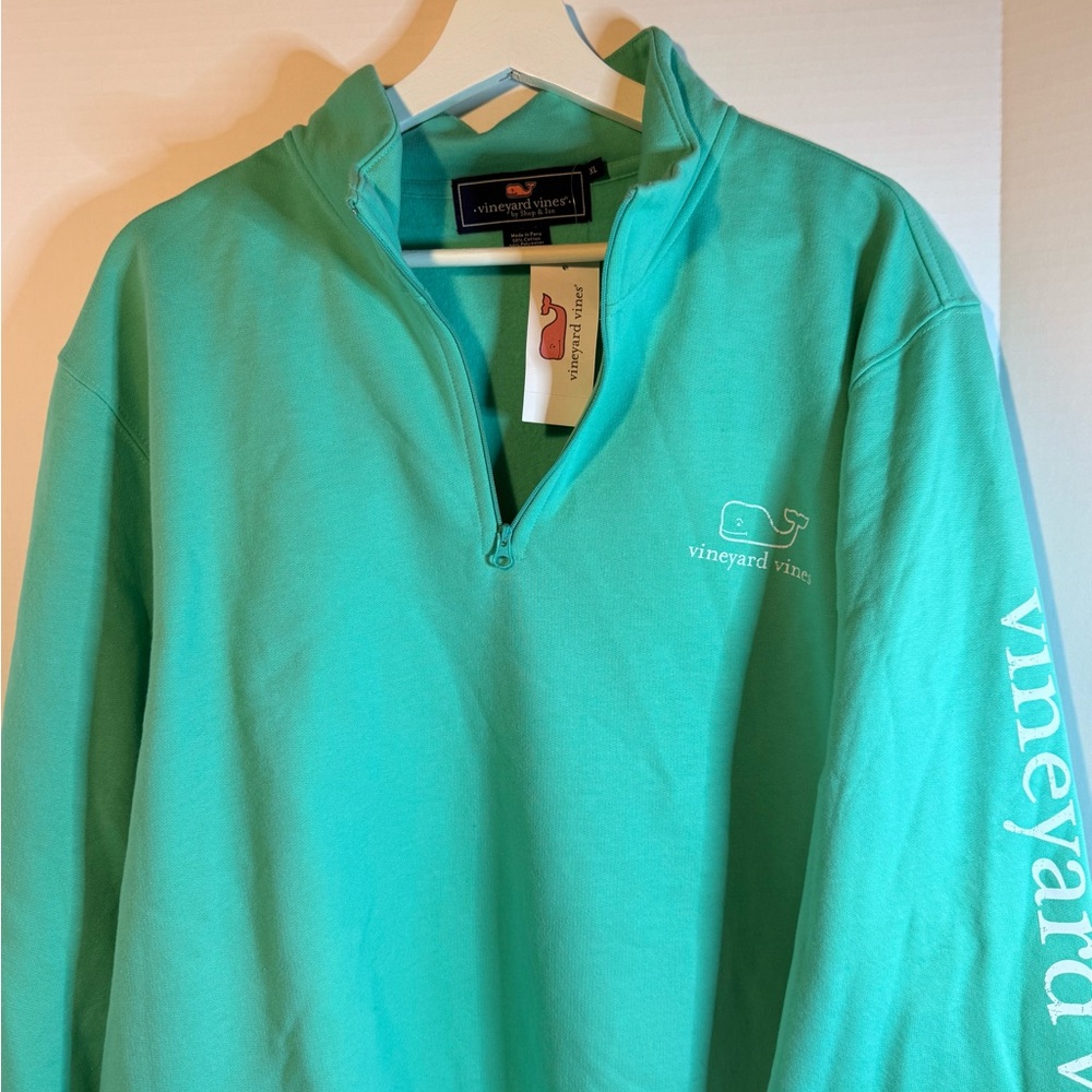 **NEW** Vineyard Vines Men's Teal 1/4 Zip-Up